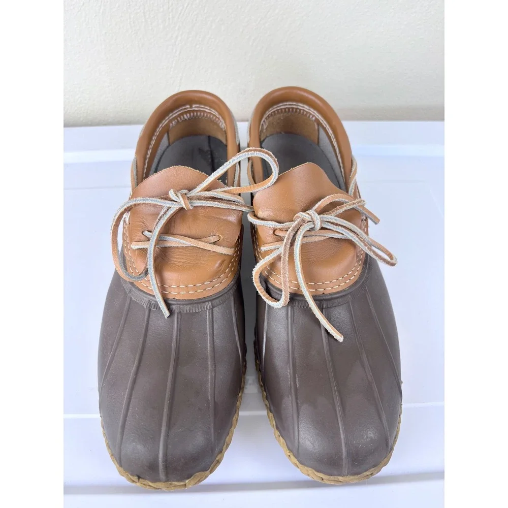 Vintage L.L.Bean Bean Boots Size 10M  Made in Maine Duck Boots Brown Hunting